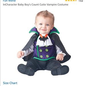 Baby Vampire Costume size Small (6-12months)